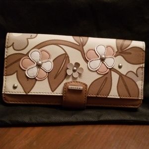 New Relic floral decals wallet